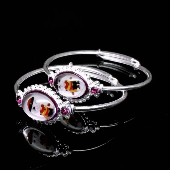 Karizma Jewels Bracelets Mighty Raju Sterling Silver Baby Toddler Bangles adjustable Bracelet Pair