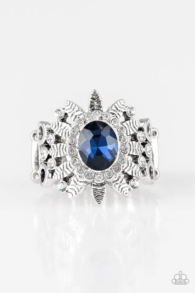 Paparazzi Accessories Rings Burn Bright Blue Ring Jewelry by Bretta
