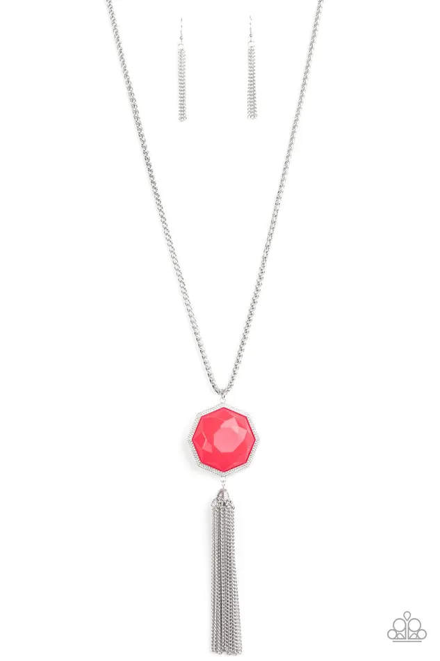 Prismatically Polygon Pink Necklace Jewelry by Bretta Paparazzi Accessories Necklaces