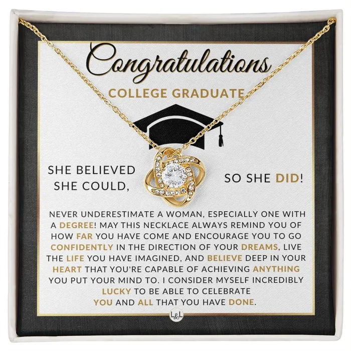 2024 College Graduate Gift For Her Meaningful Milestone Necklace 2024 College Graduation Gift For Her ShineOn Fulfillment Necklaces