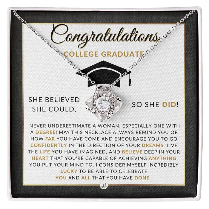 2024 College Graduate Gift For Her Meaningful Milestone Necklace 2024 College Graduation Gift For Her ShineOn Fulfillment Necklaces