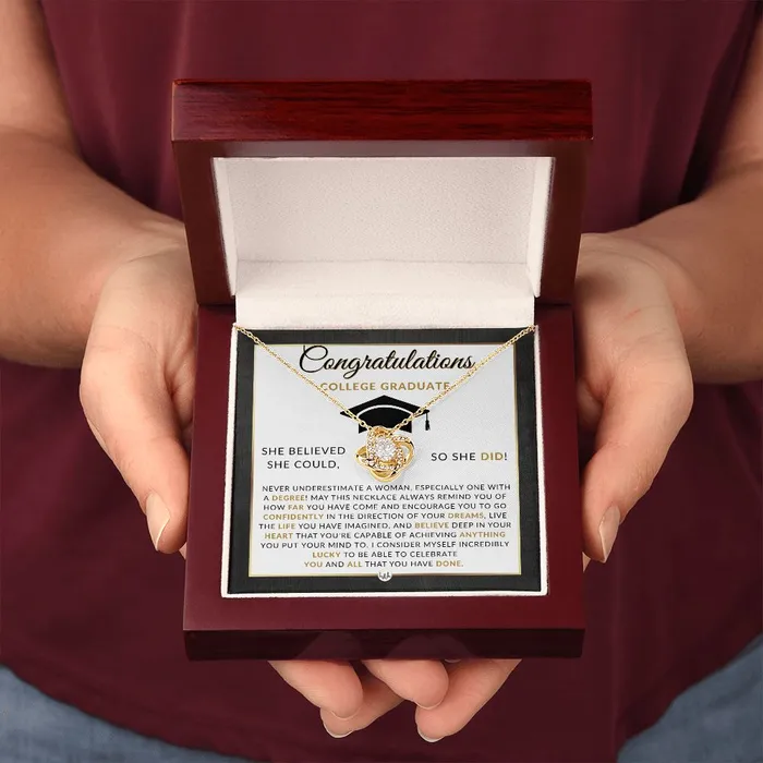 2024 College Graduate Gift For Her Meaningful Milestone Necklace 2024 College Graduation Gift For Her ShineOn Fulfillment Necklaces