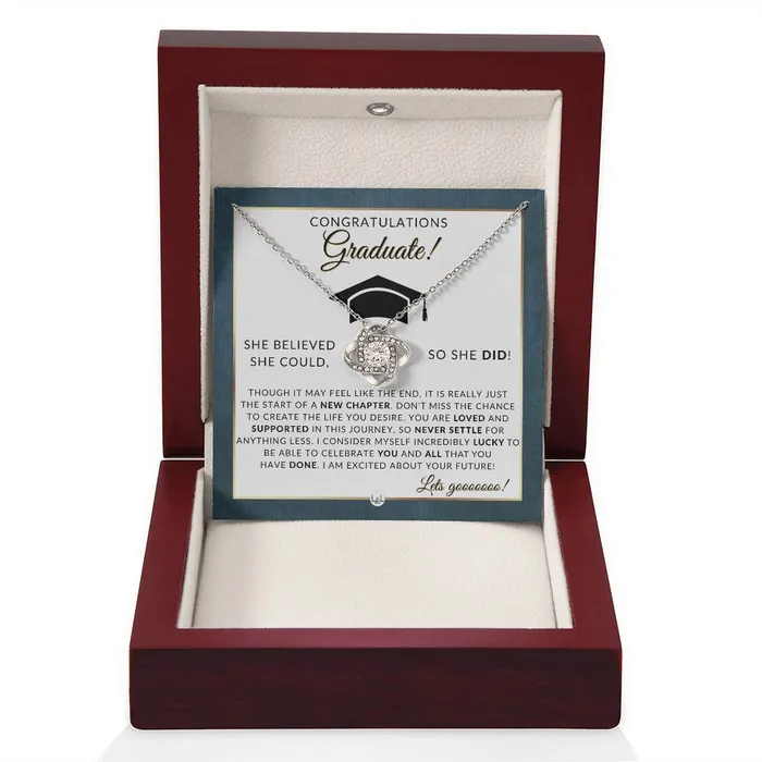 2024 Graduation Party Gift Idea For Her Beautiful Necklace Heartfelt Graduation Message 2024 Graduation Gifts For Her ShineOn Fulfillment Necklaces