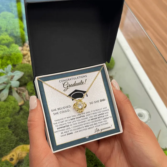 2024 Graduation Party Gift Idea For Her Beautiful Necklace Heartfelt Graduation Message 2024 Graduation Gifts For Her ShineOn Fulfillment Necklaces