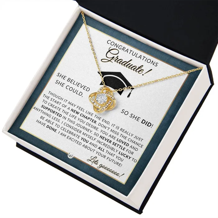 2024 Graduation Party Gift Idea For Her Beautiful Necklace Heartfelt Graduation Message 2024 Graduation Gifts For Her ShineOn Fulfillment Necklaces