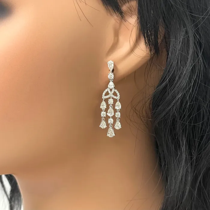 Beauvince Earrings Eterna Diamond Earrings 421 ct Diamonds in White Gold