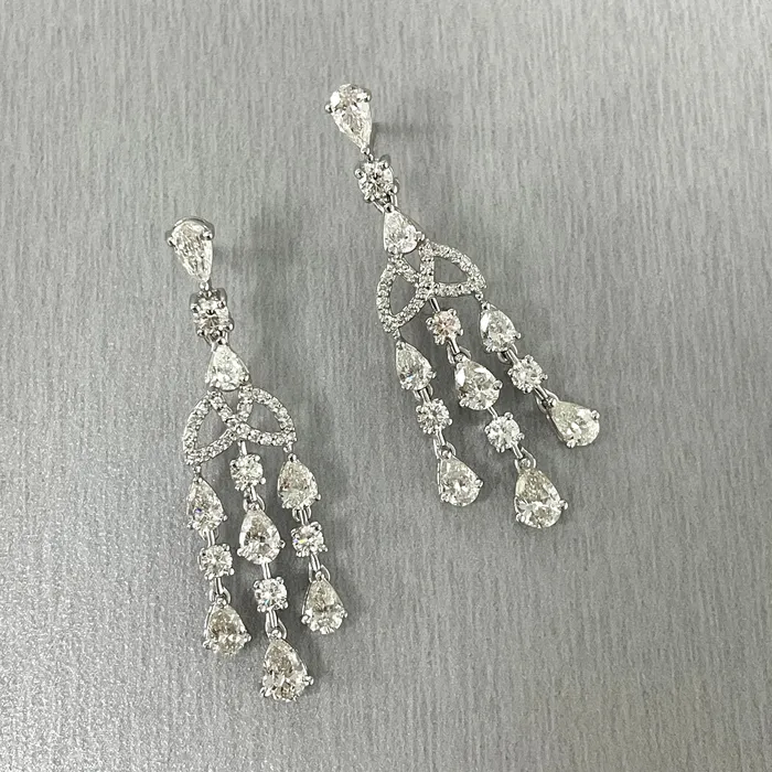 Beauvince Earrings Eterna Diamond Earrings 421 ct Diamonds in White Gold