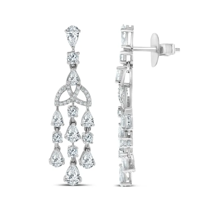 Beauvince Earrings Eterna Diamond Earrings 421 ct Diamonds in White Gold