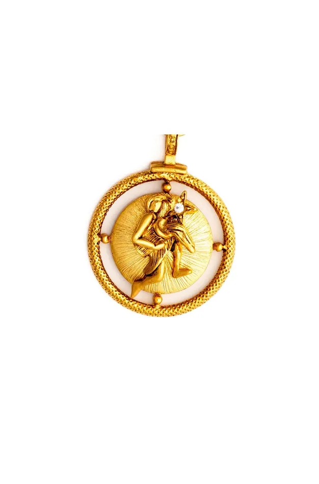 Elizabeth Cole Jewelry Charm Necklaces Golden Zodiac Charm Elizabeth Cole Jewelry Charm Necklaces Golden Zodiac Charm