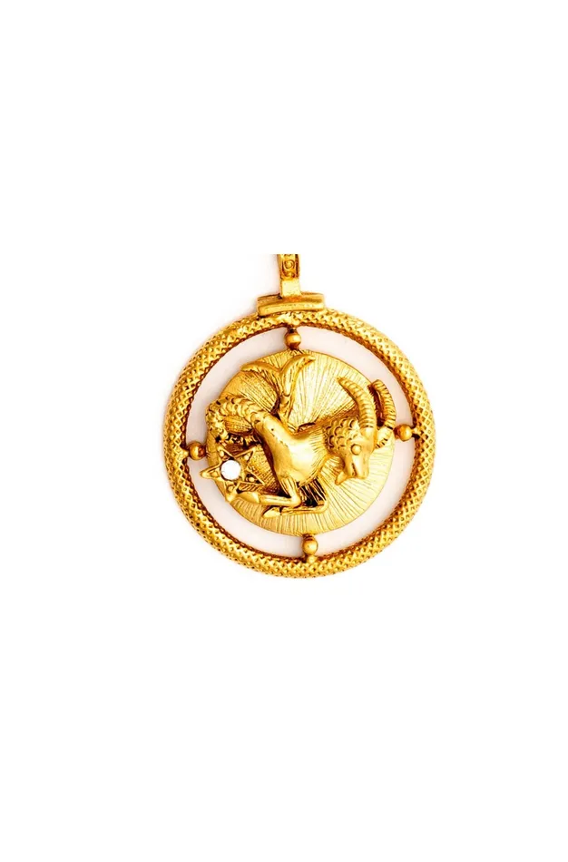 Elizabeth Cole Jewelry Charm Necklaces Golden Zodiac Charm Elizabeth Cole Jewelry Charm Necklaces Golden Zodiac Charm