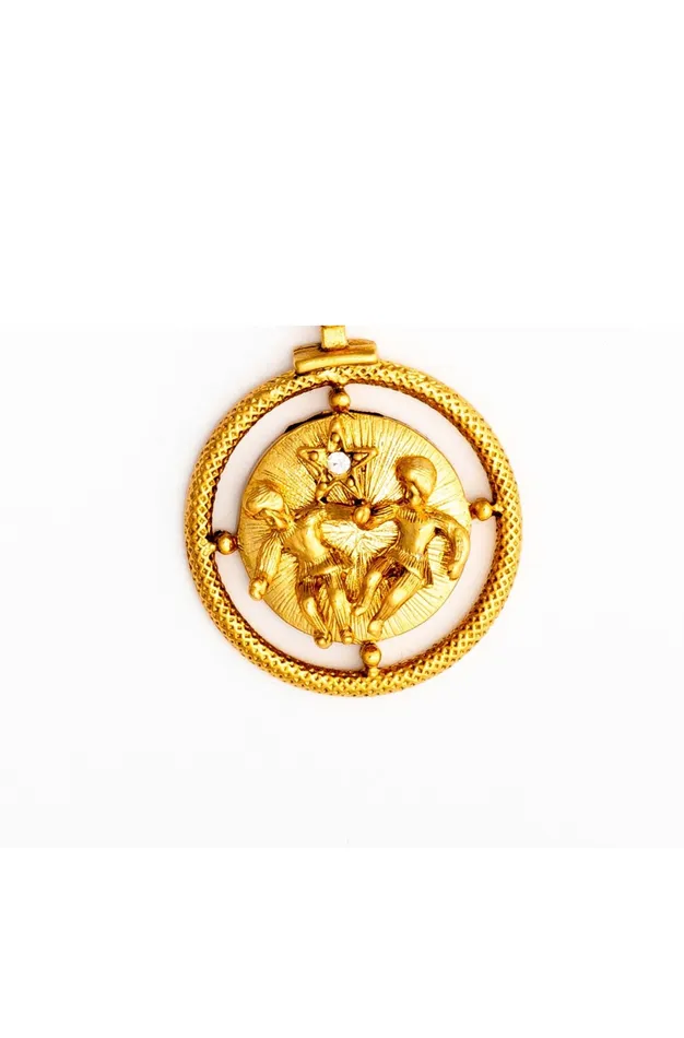 Elizabeth Cole Jewelry Charm Necklaces Golden Zodiac Charm Elizabeth Cole Jewelry Charm Necklaces Golden Zodiac Charm