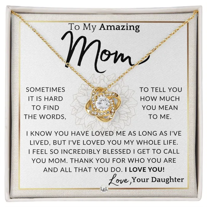 Gift for Mom For All That You Do To My Mother From Daughter A Beautiful Womens Pendant Necklace Great For Mothers Day Christmas or Her Birthday ShineOn Fulfillment Necklaces