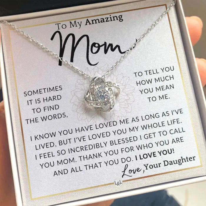 Gift for Mom For All That You Do To My Mother From Daughter A Beautiful Womens Pendant Necklace Great For Mothers Day Christmas or Her Birthday ShineOn Fulfillment Necklaces