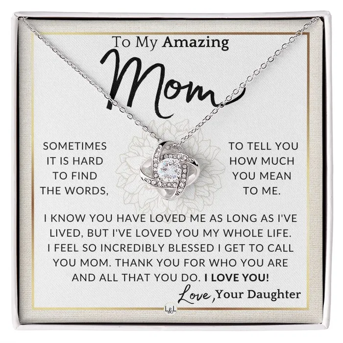 Gift for Mom For All That You Do To My Mother From Daughter A Beautiful Womens Pendant Necklace Great For Mothers Day Christmas or Her Birthday ShineOn Fulfillment Necklaces