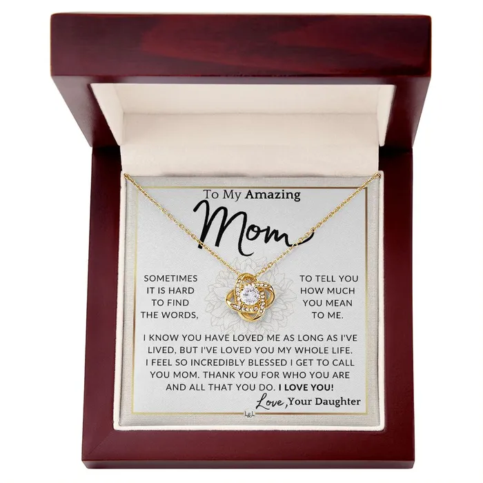 Gift for Mom For All That You Do To My Mother From Daughter A Beautiful Womens Pendant Necklace Great For Mothers Day Christmas or Her Birthday ShineOn Fulfillment Necklaces