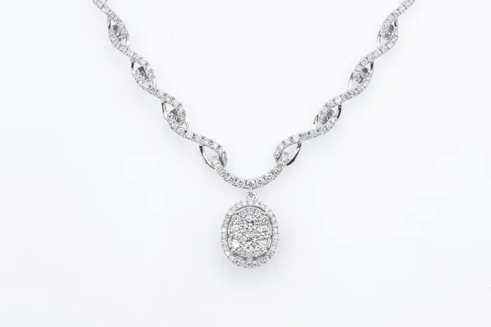 LeVian Necklaces 15 ct Diamond Drop Center Fashion Necklace
