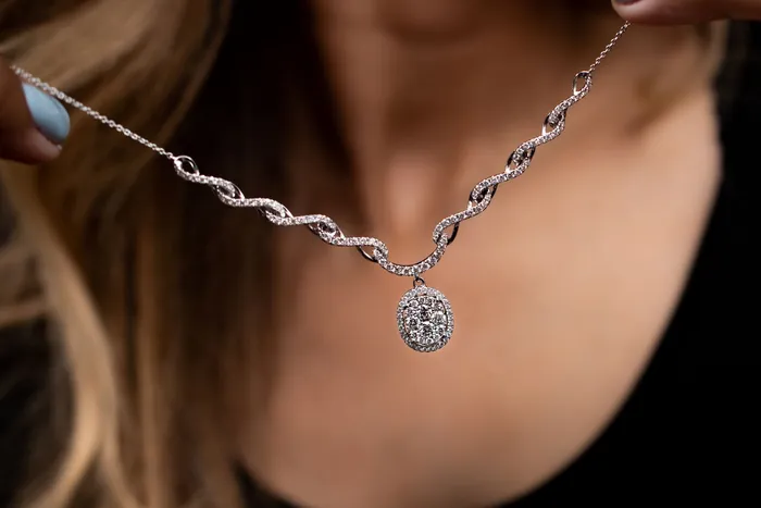 LeVian Necklaces 15 ct Diamond Drop Center Fashion Necklace