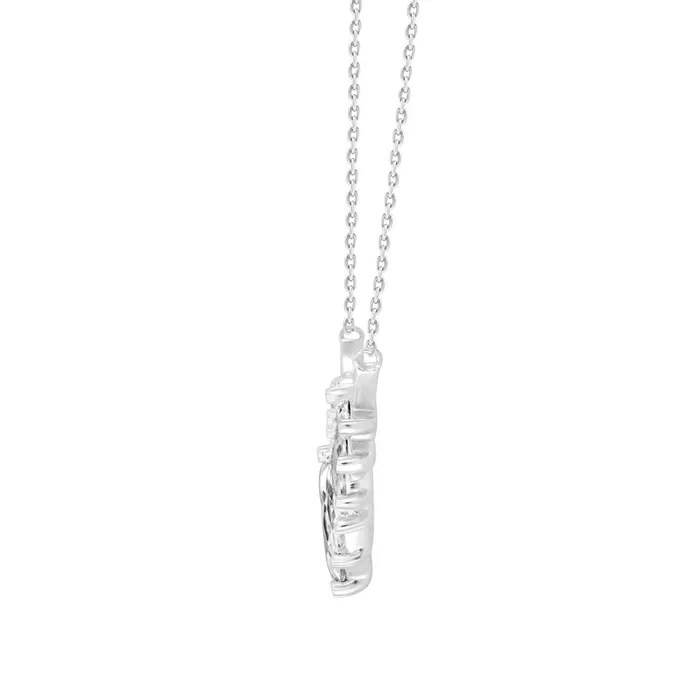 Necklaces Ethos LADIES NECKLACE 4CT MARQUISE DIAMOND 14K WHITE GOLD
