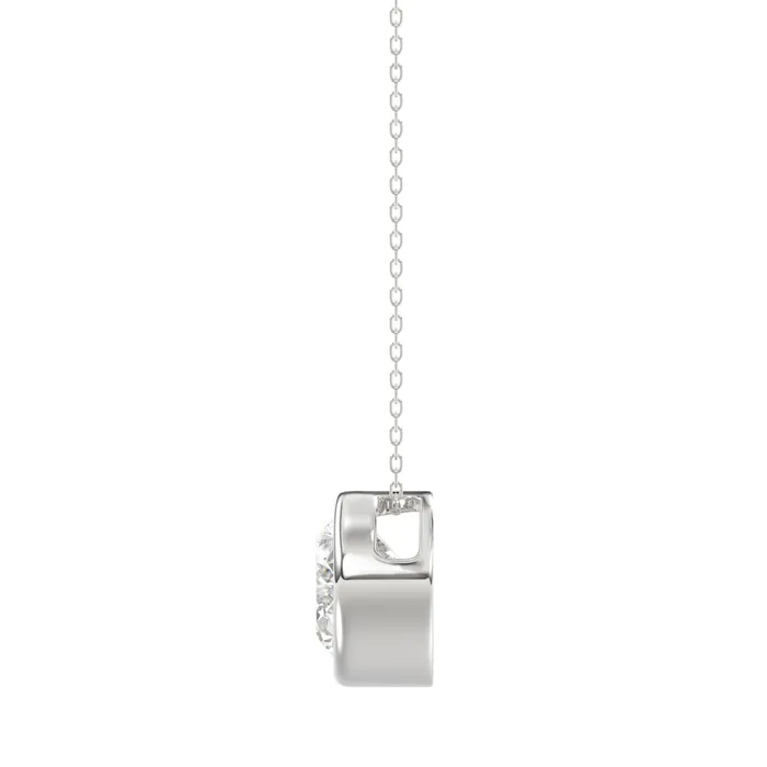 Necklaces Ethos LADIES SOLITAIRE PENDANT 2CT OVAL DIAMOND 14K WHITE GOLD