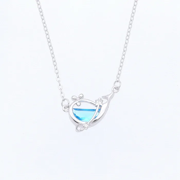 Necklaces Glitters Sterling Silver Whale Necklace