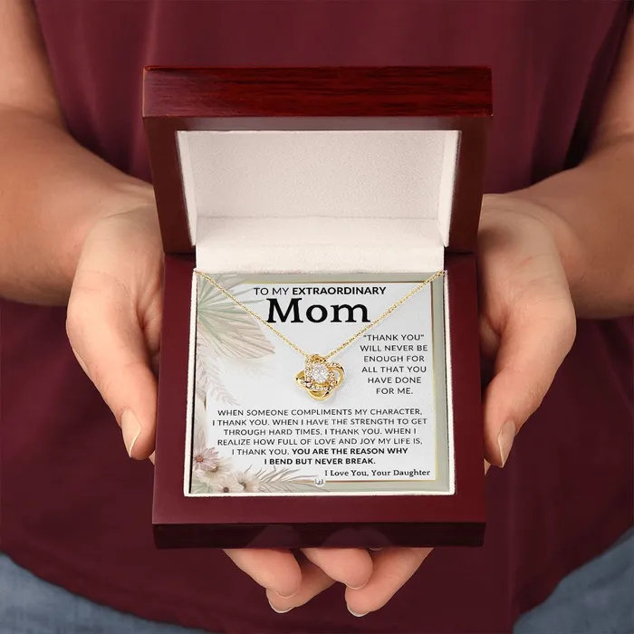 Necklaces ShineOn Fulfillment Gift for Mom Never Enough To Mother From Daughter Beautiful Womens Pendant Necklace Great For Mothers Day Christmas or Her Birthday