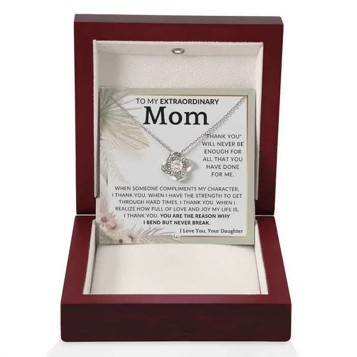 Necklaces ShineOn Fulfillment Gift for Mom Never Enough To Mother From Daughter Beautiful Womens Pendant Necklace Great For Mothers Day Christmas or Her Birthday