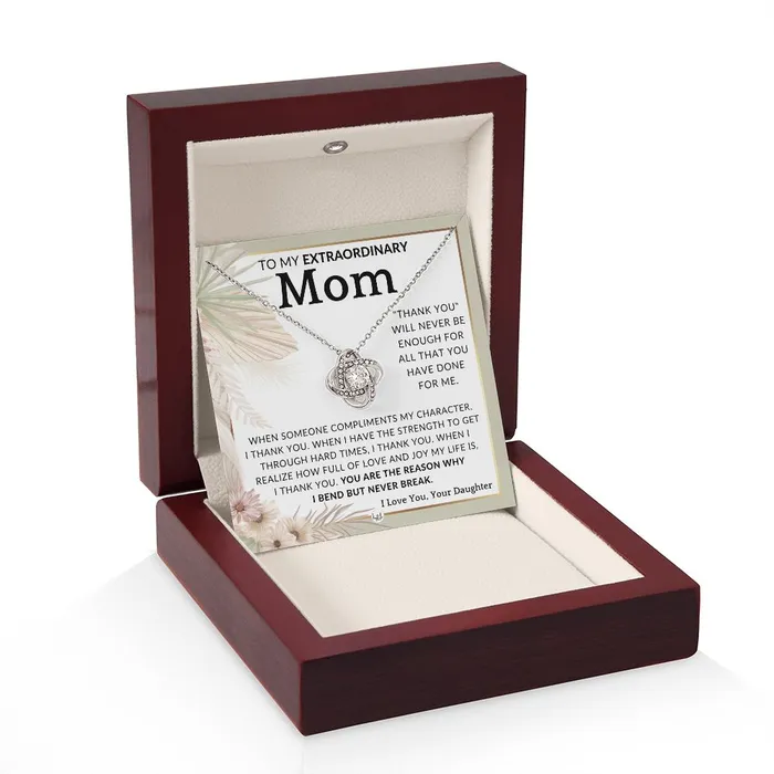 Necklaces ShineOn Fulfillment Gift for Mom Never Enough To Mother From Daughter Beautiful Womens Pendant Necklace Great For Mothers Day Christmas or Her Birthday