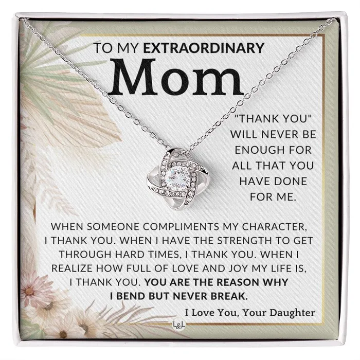 Necklaces ShineOn Fulfillment Gift for Mom Never Enough To Mother From Daughter Beautiful Womens Pendant Necklace Great For Mothers Day Christmas or Her Birthday