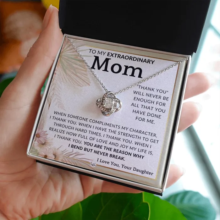 Necklaces ShineOn Fulfillment Gift for Mom Never Enough To Mother From Daughter Beautiful Womens Pendant Necklace Great For Mothers Day Christmas or Her Birthday