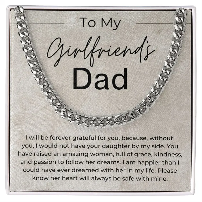 Necklaces ShineOn Fulfillment Her Heart is Safe Gift for Girlfriends Dad Linked Chain Necklace