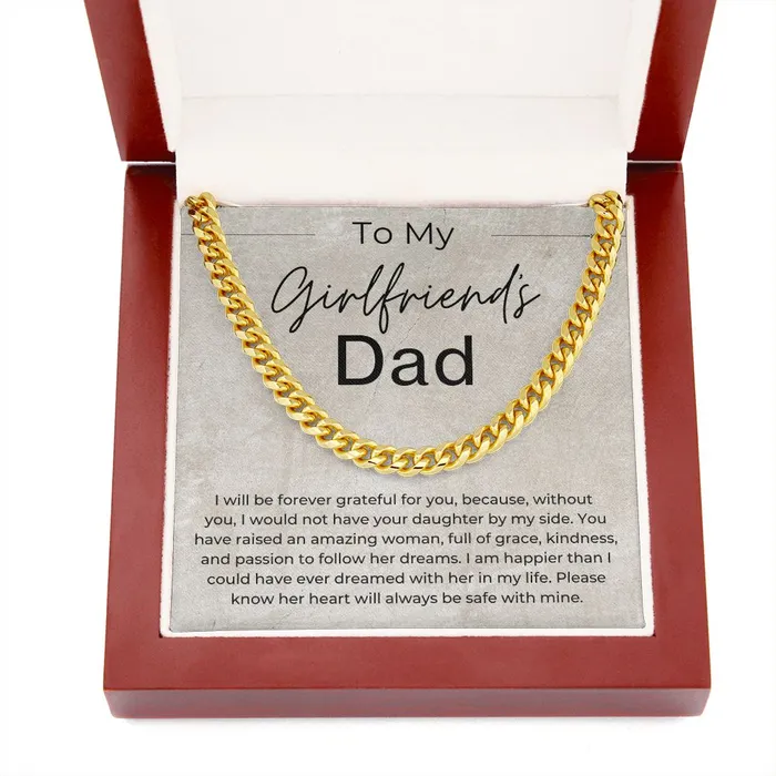 Necklaces ShineOn Fulfillment Her Heart is Safe Gift for Girlfriends Dad Linked Chain Necklace