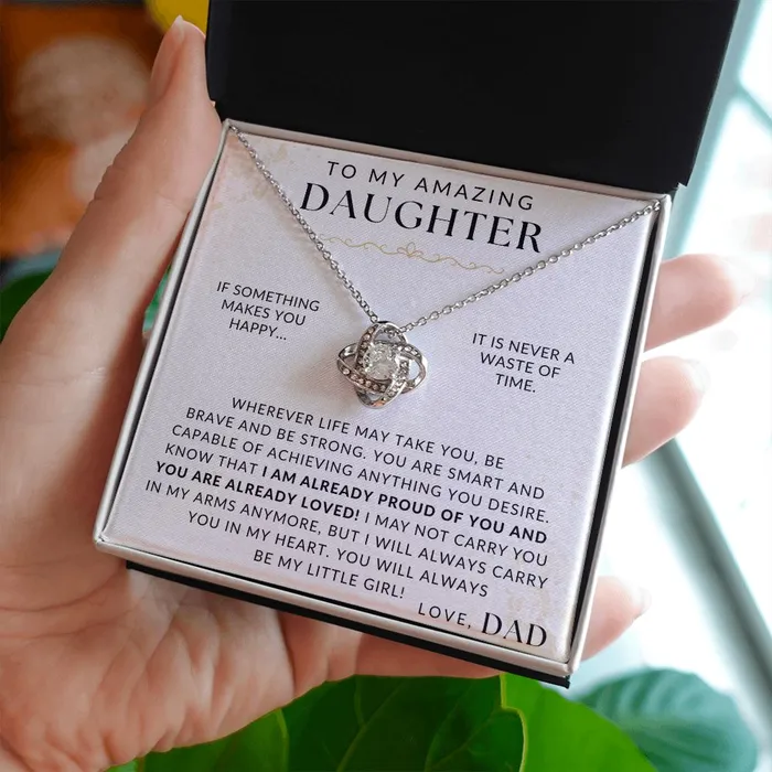 Necklaces ShineOn Fulfillment Wherever Life Takes You To My Daughter From Dad Gift Father to Daughter Necklace