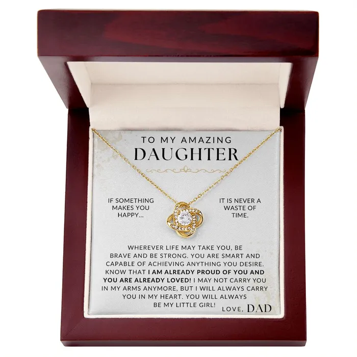 Necklaces ShineOn Fulfillment Wherever Life Takes You To My Daughter From Dad Gift Father to Daughter Necklace