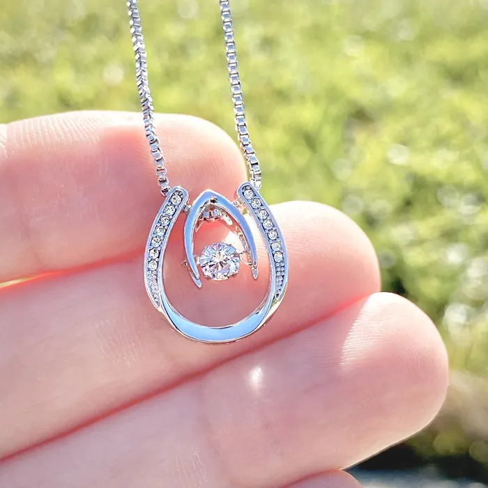 Necklaces To One Dinking Cool Mom Lucky Horseshoe Necklace For a Mom who Loves Pickleball ShineOn Fulfillment