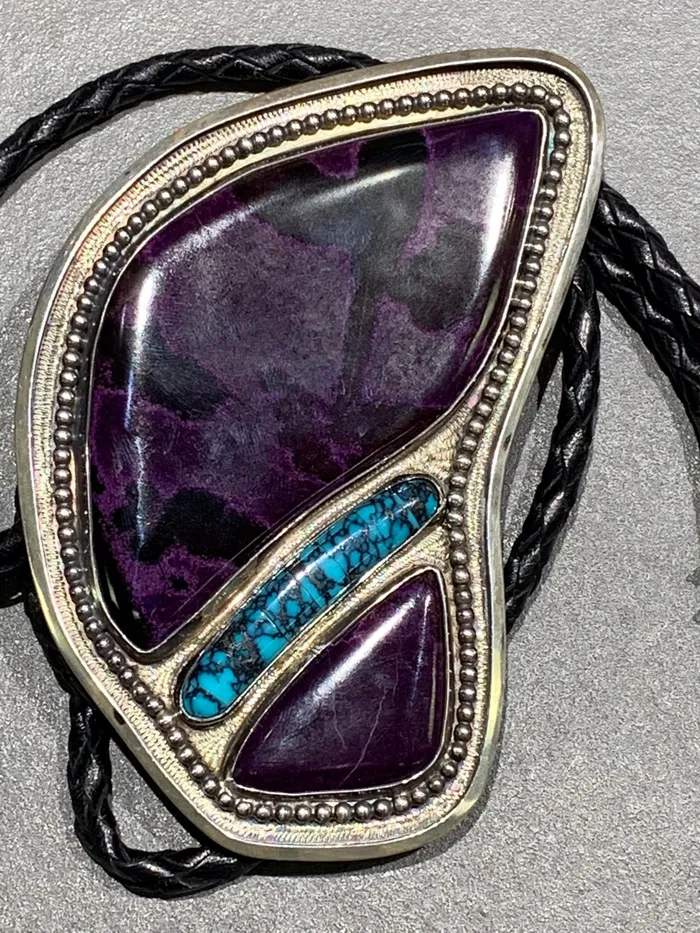 Rings Crown Jewels Coin James Kallas Sterling Silver Sugilite Turquoise Bolo