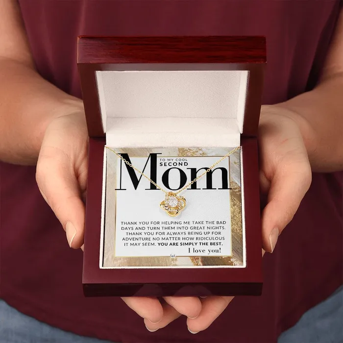 ShineOn Fulfillment Necklaces Gift For Second Mom Present for Stepmom Bonus Mom Second Mom Unbiological Mom or Other Mom Great For Mothers Day Christmas Her Birthday Or As An Encouragement Gift