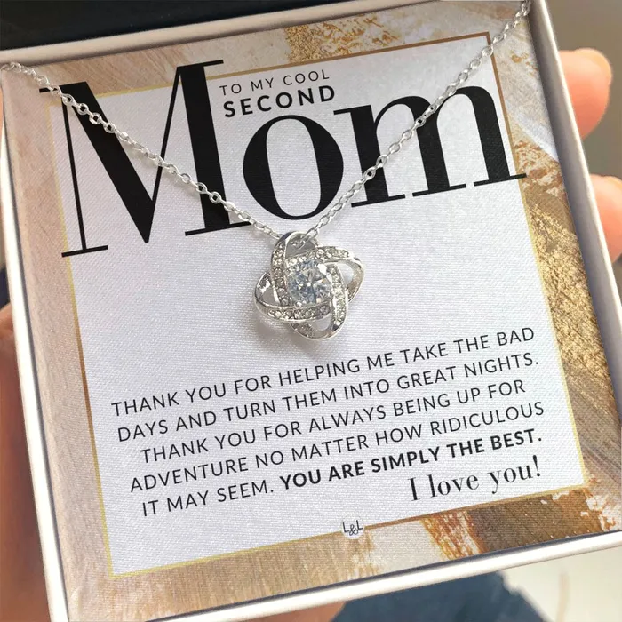 ShineOn Fulfillment Necklaces Gift For Second Mom Present for Stepmom Bonus Mom Second Mom Unbiological Mom or Other Mom Great For Mothers Day Christmas Her Birthday Or As An Encouragement Gift