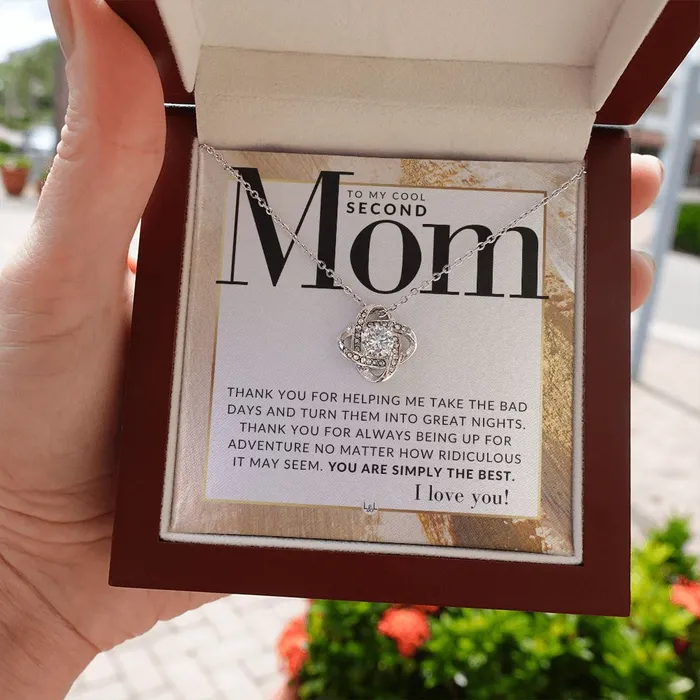 ShineOn Fulfillment Necklaces Gift For Second Mom Present for Stepmom Bonus Mom Second Mom Unbiological Mom or Other Mom Great For Mothers Day Christmas Her Birthday Or As An Encouragement Gift