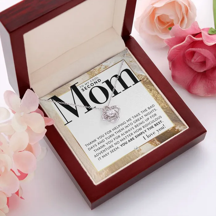 ShineOn Fulfillment Necklaces Gift For Second Mom Present for Stepmom Bonus Mom Second Mom Unbiological Mom or Other Mom Great For Mothers Day Christmas Her Birthday Or As An Encouragement Gift