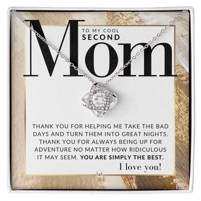 ShineOn Fulfillment Necklaces Gift For Second Mom Present for Stepmom Bonus Mom Second Mom Unbiological Mom or Other Mom Great For Mothers Day Christmas Her Birthday Or As An Encouragement Gift