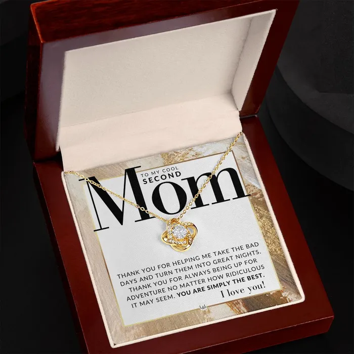 ShineOn Fulfillment Necklaces Gift For Second Mom Present for Stepmom Bonus Mom Second Mom Unbiological Mom or Other Mom Great For Mothers Day Christmas Her Birthday Or As An Encouragement Gift
