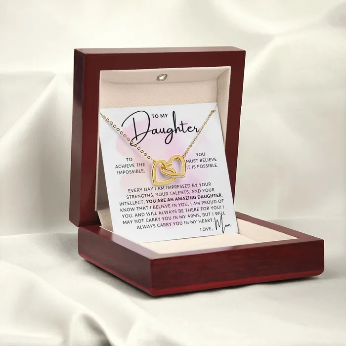 ShineOn Fulfillment Necklaces I Believe In You To My Daughter From Mom Mother to Daughter Necklace Christmas Gifts Birthday Present Graduation Gift Valentines Day
