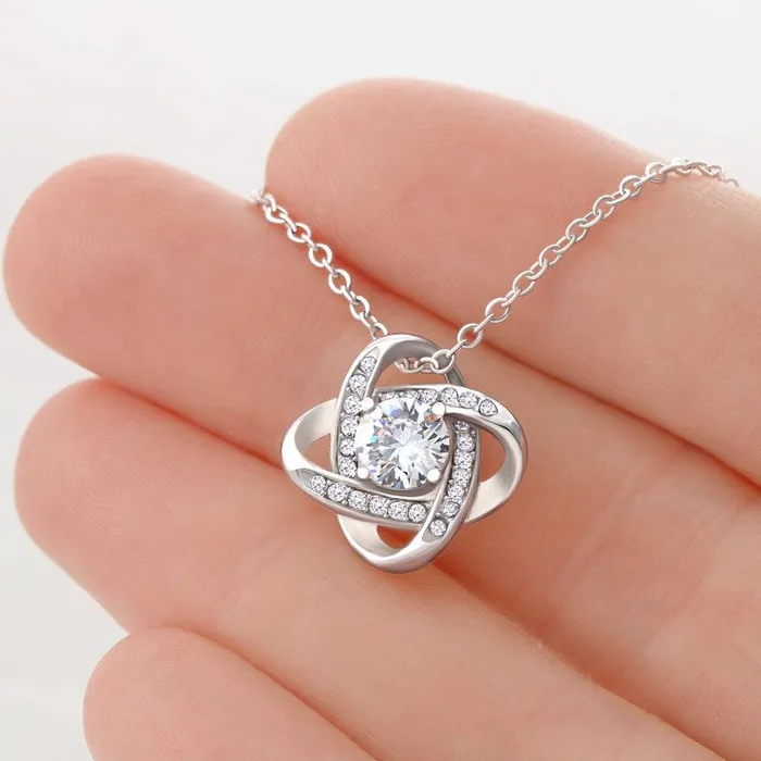 ShineOn Fulfillment Necklaces To My Wonderful Aunty Love Knot Pendant Necklace For Aunt The Perfect Gift