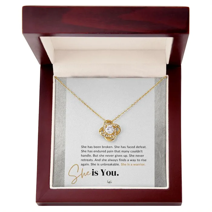 ShineOn Fulfillment She Is A Warrior New Beginnings Empowering Motivational Strength Inspirational Present For You or A Friend Fresh Start Gift of Encouragement Necklaces