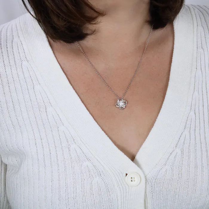 To My Boyfriends Mom I Found My Missing Piece Knot Pendant Necklace For Your Boyfriends Mom ShineOn Fulfillment Necklaces
