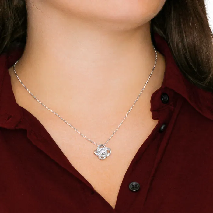 To My Fabulous Bonus Momma Love Knot Pendant Necklace The Perfect Gift for Your Bonus Mom ShineOn Fulfillment Necklaces